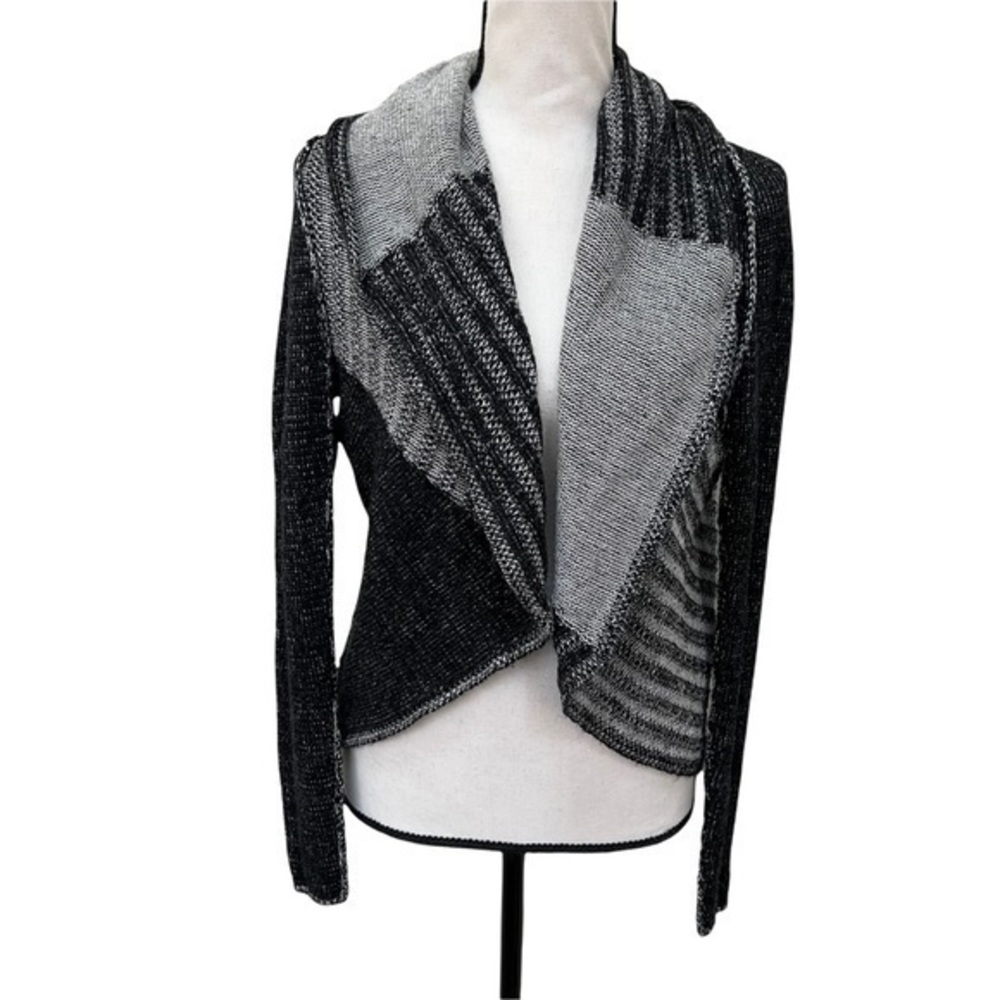 Cabi Women’s Size XS Grey Open Front Cardigan Sweater Wool Blend Style